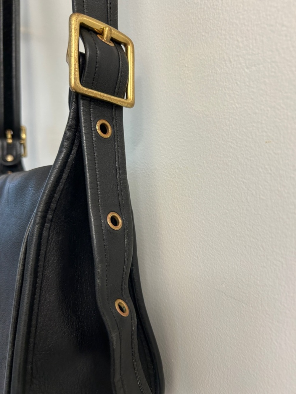 Coach Patricia’s Legacy #9951 Black Leather Crossbody Saddle Bag - Picture 7 of 10